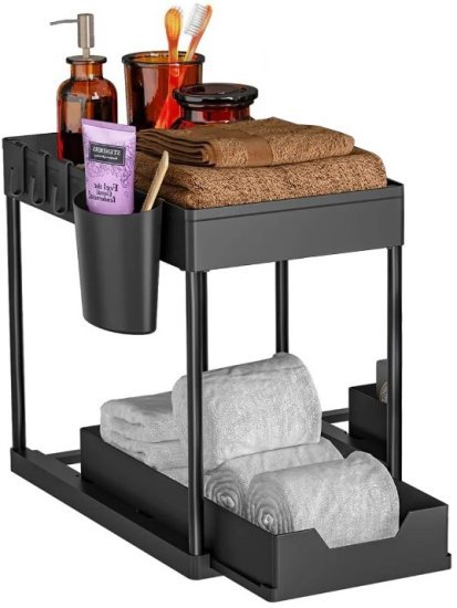 ארגונית מתחת לכיור – HomeSet, שחור