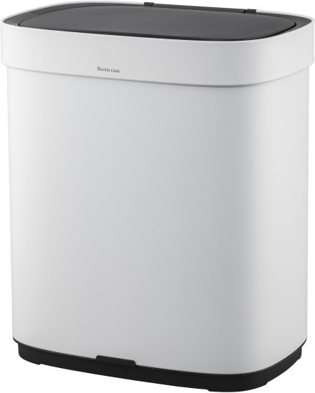 פח סנסור חכם 50 ליטר Buona Casa לבן