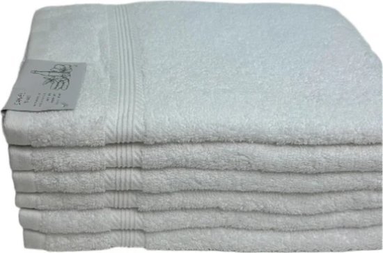 סט 6 מגבות פנים 100% כותנה 50x90 ס"מ קולקציית דניאל מבית Arige Gad – לבן