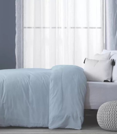 ציפה לשמיכת יחיד ג'רסי 100% כותנה 150x200 ס"מ מבית Homestyle – כחול בהיר