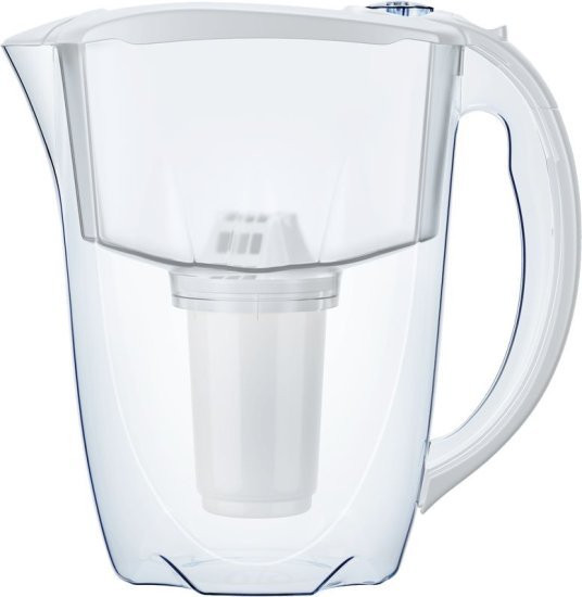 קנקן מים 2.8 ליטר + סנן Mg – AQUAPHOR Prestige, לבן