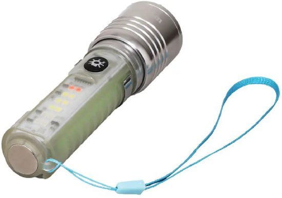 פנס יד נטען עוצמתי 8 מצבים Semicom 10W