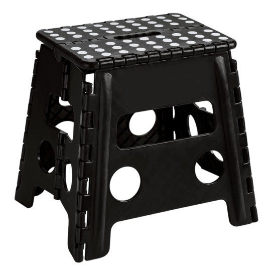 שרפרף מתקפל 39 ס''מ מבית HomeSet - צבע שחור