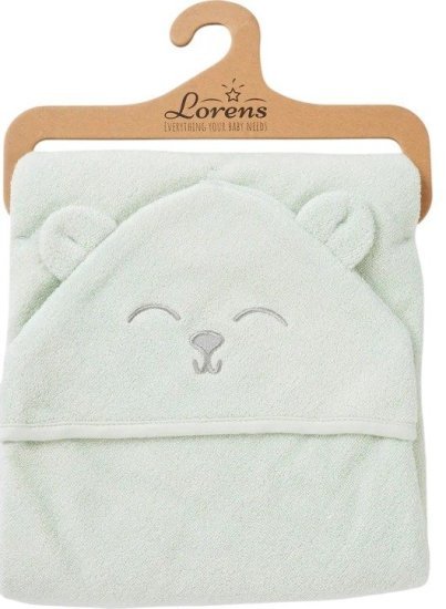 מגבת קפוצ'ון 80x80 Lorens מנטה דובי