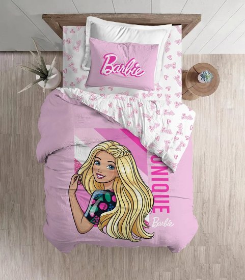 סט מצעים 3 חלקים 100% מיקרופייבר 120x200 ס"מ מבית Homestyle – Barbie Unique