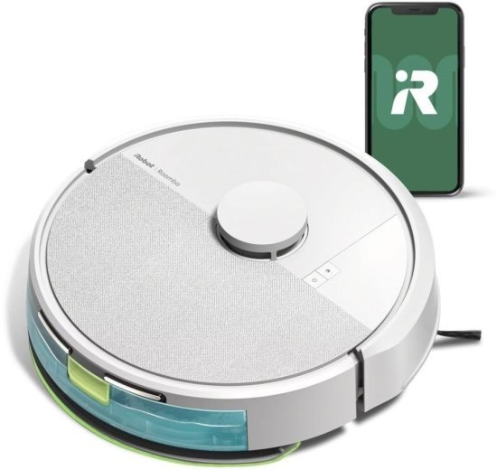 שואב אבק ושוטף רובוטי חכם iRobot Roomba Combo 105 צבע לבן