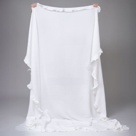 שמיכת קיץ טטרה 100% כותנה 150x200 ס"מ דגם Urban מבית Vardinon – לבן