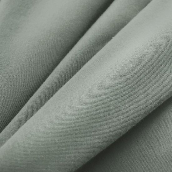 ציפה לשמיכה זוגית ג'רסי 100% כותנה 200x220 ס"מ מבית Vardinon – ירוק מרווה