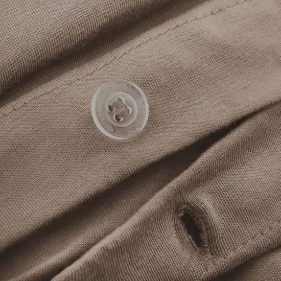 ציפה לשמיכה זוגית ג'רסי 100% כותנה 200x220 ס"מ מבית Vardinon – צבע מוקה