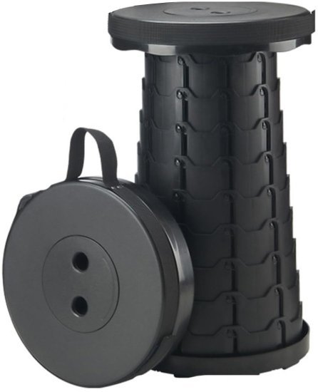 שרפרף טלסקופי מתקפל HomeSet שחור