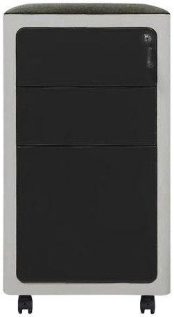 שידת מגירות עם גלגלים דגם Flat מבית Keisar - צבע שחור