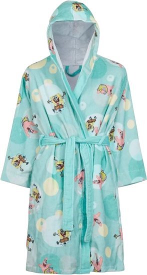 חלוקי רחצה לילדים 100% כותנה לגילאי 4–6 מבית Homestyle – בובספוג