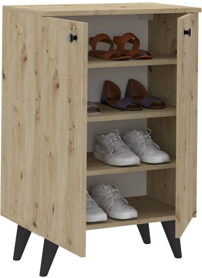 ארון נעליים 2 דלתות דגם Dolev מבית Tudo Design - צבע אלון