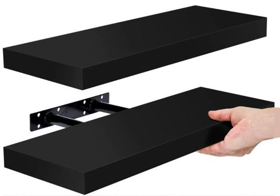 מדף צף 60 ס"מ HomeSet שחור