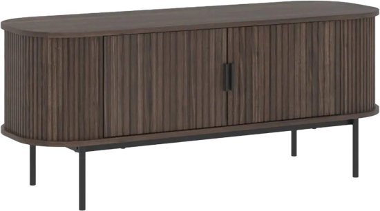 מזנון טלוויזיה מעוצב באורך 120 ס"מ דגם 4078 מבית Step Up - צבע אגוז