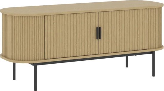 מזנון טלוויזיה מעוצב באורך 120 ס"מ דגם 4078 מבית Step Up - צבע אלון