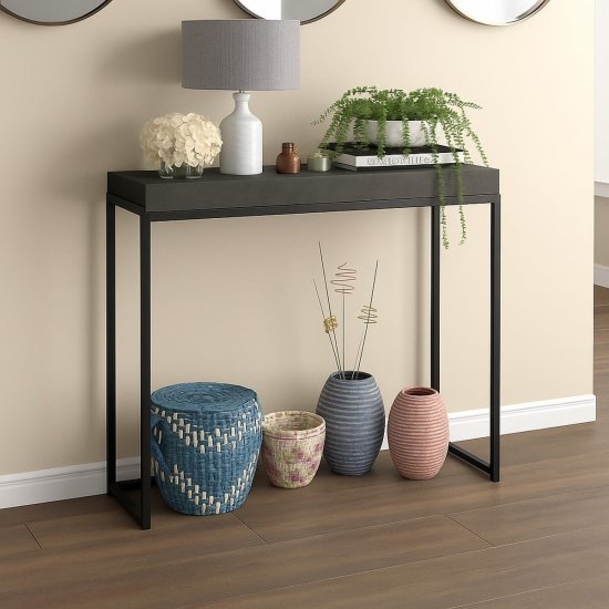 קונסולת כניסה דגם Harmony מבית Bradex בגודל 100 ס''מ - צבע אפור שחור