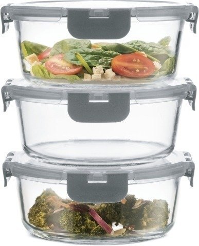 סט 3 קופסאות אחסון עגולות – Darna