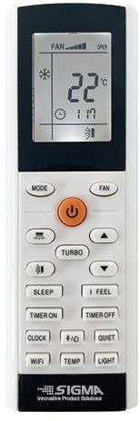 שלט ייעודי למזגני תדיראן + מתקן תלייה Sigma