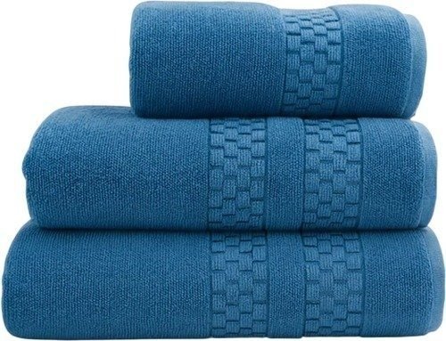 סט 4 מגבות גוף 100% כותנה 70x130 ס"מ קולקציית זירו-טוויסט מבית Arige Gad – כחול