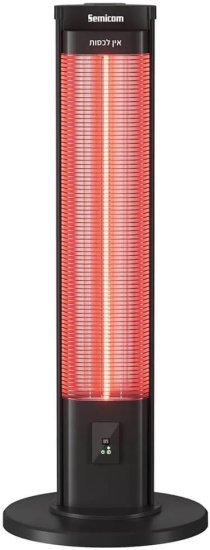 תנור חימום עומד 3 רמות עם שלט Semicom HAH-2040 IP45 2000W