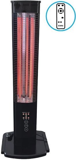 תנור חימום מגדל עם שלט רחוק דגם ונציה Matrix MX-VENEZIA-2300W-RC - צבע שחור