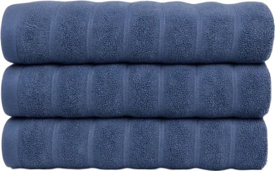 3 מגבות גוף ענקיות 100% כותנה 90x140 ס"מ קולקציית אלמוג מבית Arige Gad – כחול