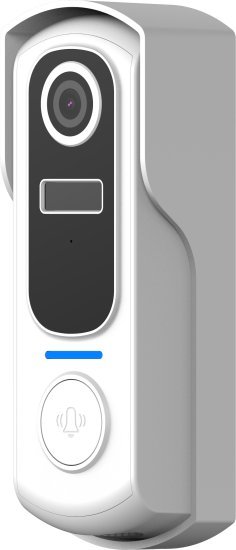 פעמון וידאו חכם 1080p HD הנשלט באמצעות אפליקציה Elock Buzz צבע לבן