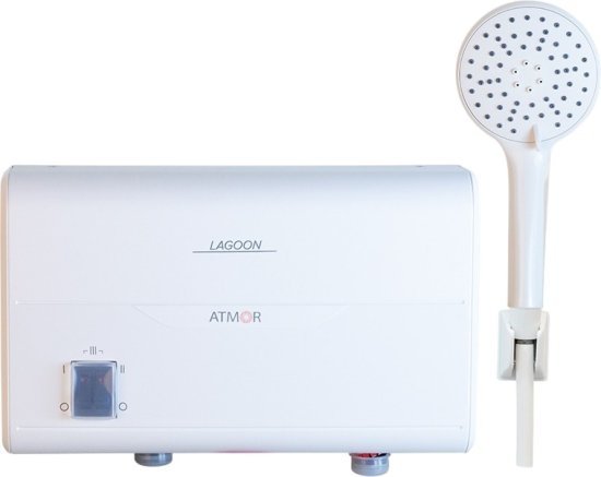 מחמם מים מיידי למקלחת Atmor Lagoon בהספק 5.5KW – צבע לבן