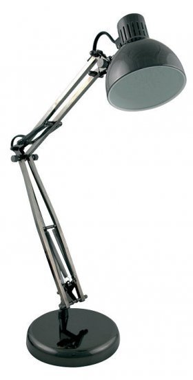 מנורת שולחן עם זרוע מתכווננת Omega Nickel 202 7W – צבע שחור