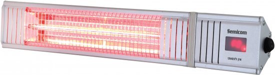 תנור קיר לאמבטיה ולבחוץ 9 דרגות חום כולל שלט Semicom HAH-2044 2000W