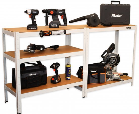 כוננית 5 מדפים מודולרית 180x90x40ס''מ Smith - צבע לבן