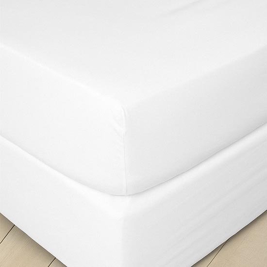 סדין ג'רסי 100% כותנה למיטה בגודל 140x200 ס''מ מבית Vardinon - לבן