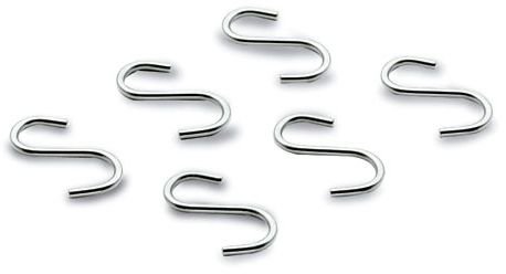 סט 6 ווי תלייה בצורת S מנירוסטה Lacor