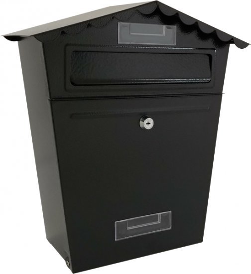 תיבת דואר אודם צבע שחור מבית זרועות שיח