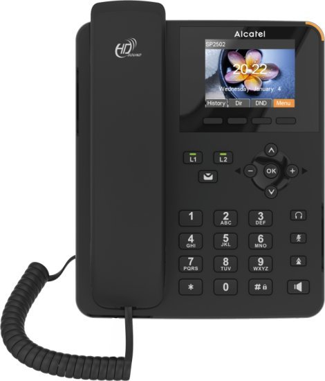 טלפון IP שולחני Alcatel SP2502 2.8'' Color  - צבע שחור
