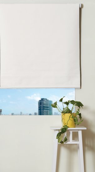 וילון גלילה האפלה כפול 120X160 ס''מ Homestyle - צבע שמנת