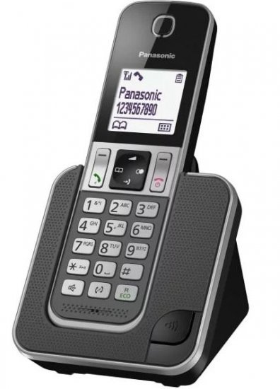 טלפון אלחוטי בעברית Panasonic KX-TGD310MBB צבע שחור