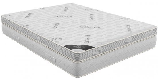 מזרן ללא קפיצים בתוספת שכבת משולבת ויסקו 140x190 דגם Top Relax מבית Olympia - צבע לבן