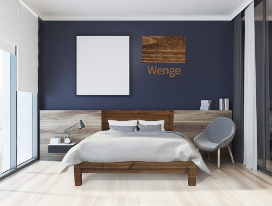 מיטה וחצי 120x190 דגם 5022 עץ מלא + מזרן מתנה מבית Olympia - צבע וונגה