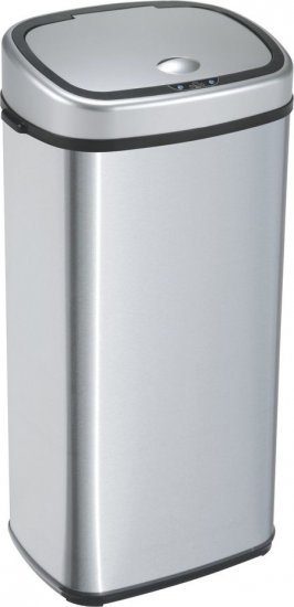 פח אשפה אלקטרוני מעוצב 40 ליטר עם חיישן אוטומטי Ramos - צבע כסוף