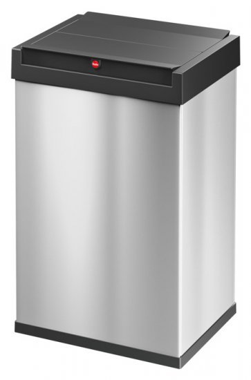 פח אשפה מלבני 35 ליטר Hailo Big-Box L  - צבע נירוסטה