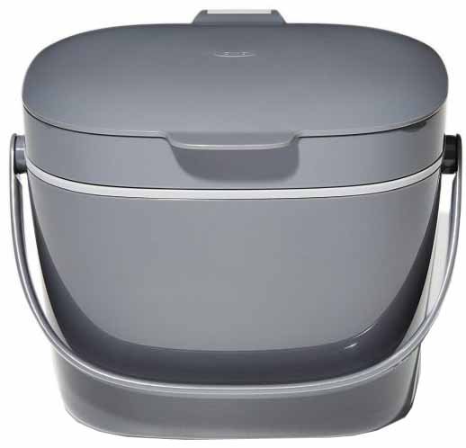פח לקומפוסט גדול 6.6 ליטר OXO Easy-Clean - צבע אפור