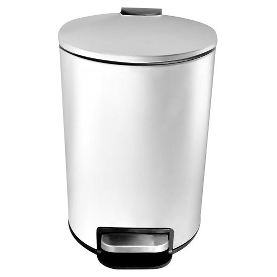 פח אשפה עגול 3 ליטר Classic סגירה שקטה מבית Eko - צבע לבן