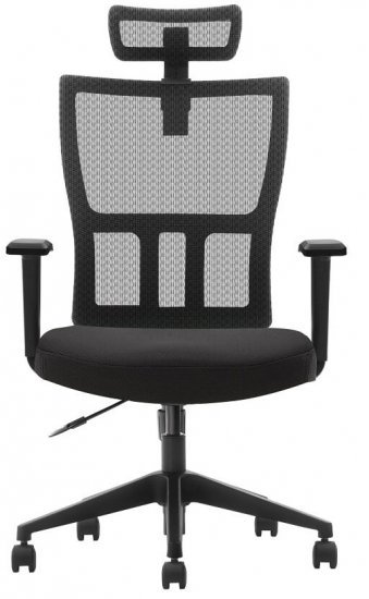 כסא מנהלים ארגונומי מתכוונן למחשב / משרד דגם SUNNY מבית Ergotop - צבע שחור