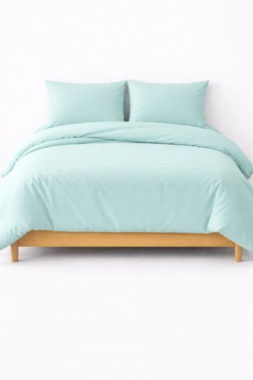 סט מצעים למיטת יחיד 100% כותנה 90x200 ס''מ קולקציית Ekko Cotton מבית Arige Gad - צבע טורקיז