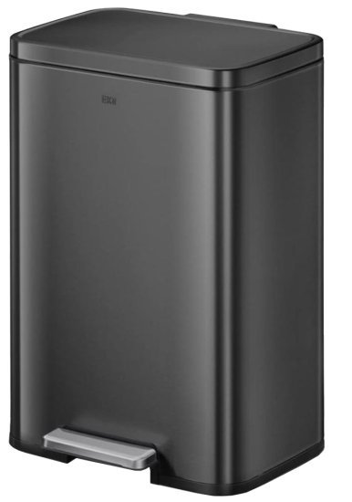 פח אשפה דוושה מרובע 30 ליטר Eko Medison - צבע שחור מט