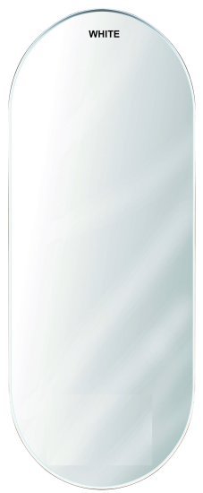 מראת תלייה אובלית 60X80 ס''מ בעלת מסגרת מתכת דקה בגוון לבן מבית Star Shop