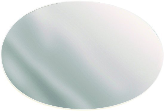 מראת תלייה אליפסה 65X100 ס''מ בעלת מסגרת מתכת דקה בגוון לבן - Star Shop