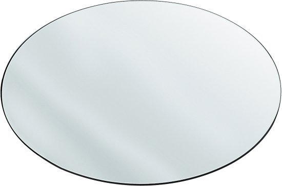 מראת תלייה אליפסה 70X120 ס''מ בעלת מסגרת מתכת דקה בגוון שחור - Star Shop